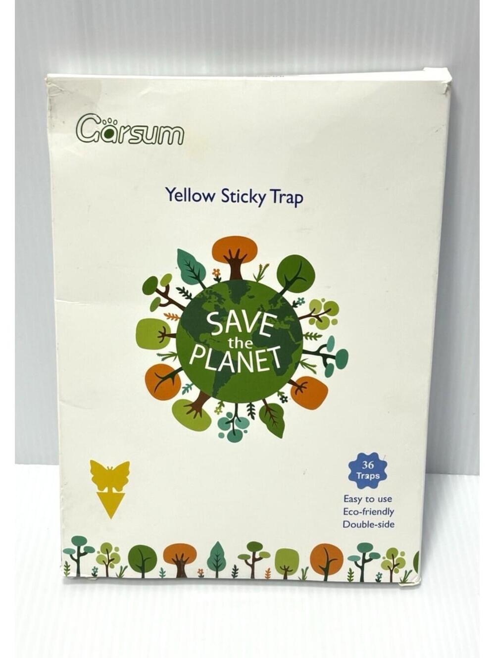 Garsum Yellow Sticky Traps Fruit Fly Gnat Catcher Indoor Outdoor